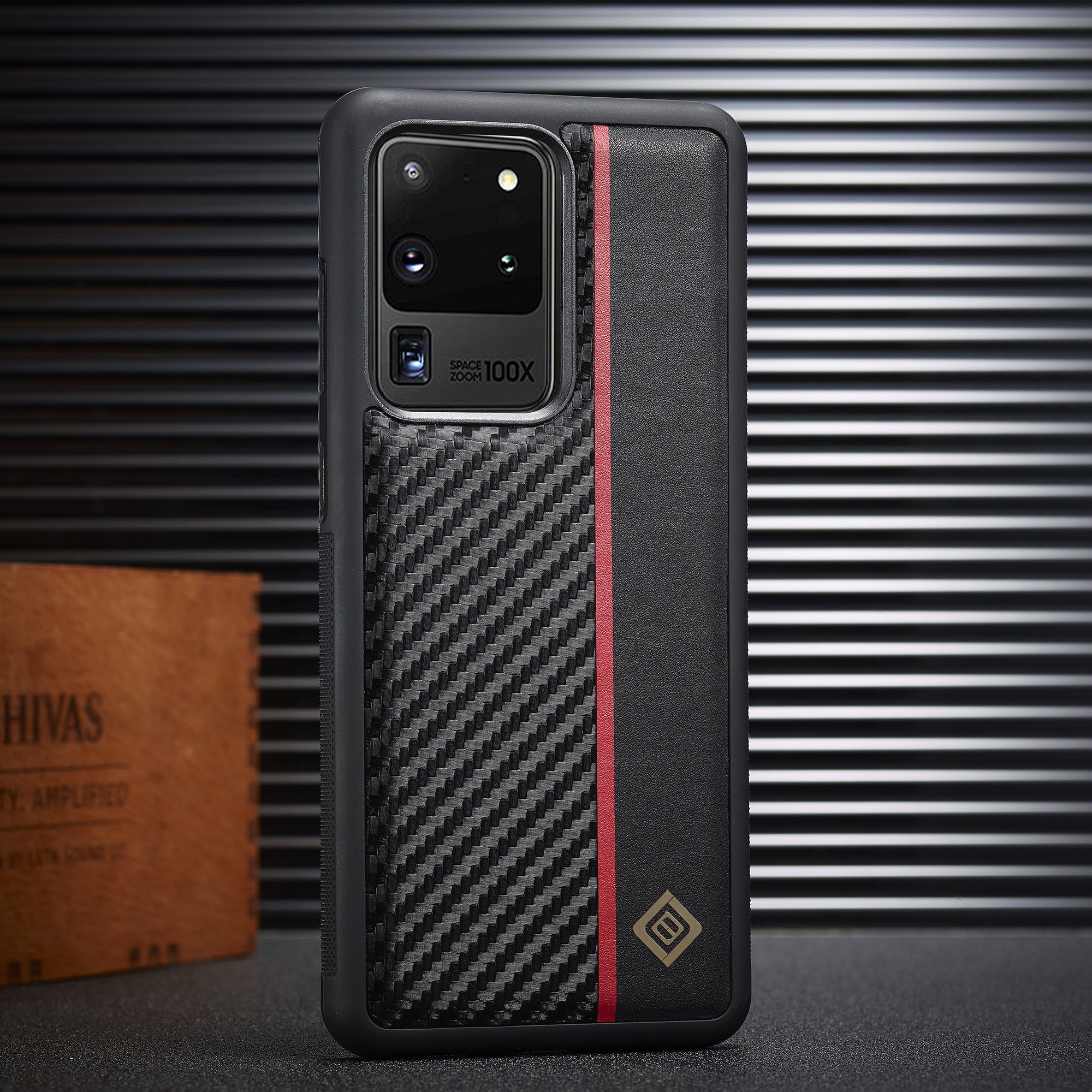 LC.IMEEKE Carbon Fiber Splicing Case pro Samsung Galaxy S20 Ultra, PU Leather Coated TPU + EVA Cover LC.IMEEKE Carbon Fiber Splicing Case pro Samsung Galaxy S20 Ultra, PU Leather Coated TPU + EVA Cover